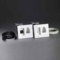 electrical kit relocation outlet power plate mounted